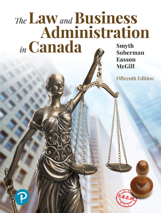 The Law and Business Administration in Canada 15th Edition - Original PDF