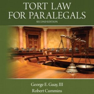 Tort Law for Paralegals 2nd Edition - Original PDF