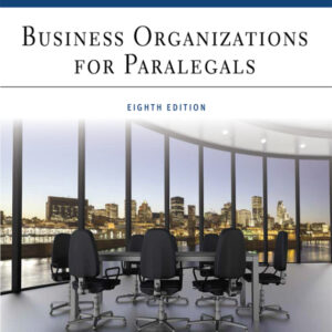 Business Organizations for Paralegal 8th Edition - Original PDF