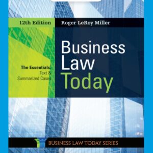 Business Law Today: The Essentials 12th Edition - Original PDF