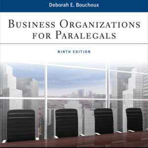 Business Organizations for Paralegal 9th Edition - Original PDF