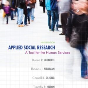 Applied Social Research: A Tool for the Human Services 9th Edition - Original PDF